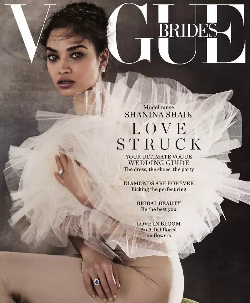 Shanina Shaik, Vogue Brides Avustralya için Gelinlikler içinde Vay