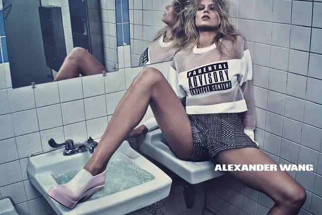 Anna Ewers, Alexander Wang'ın 2014 bahar kampanyasında Steven Klein tarafından fotoğraflandı