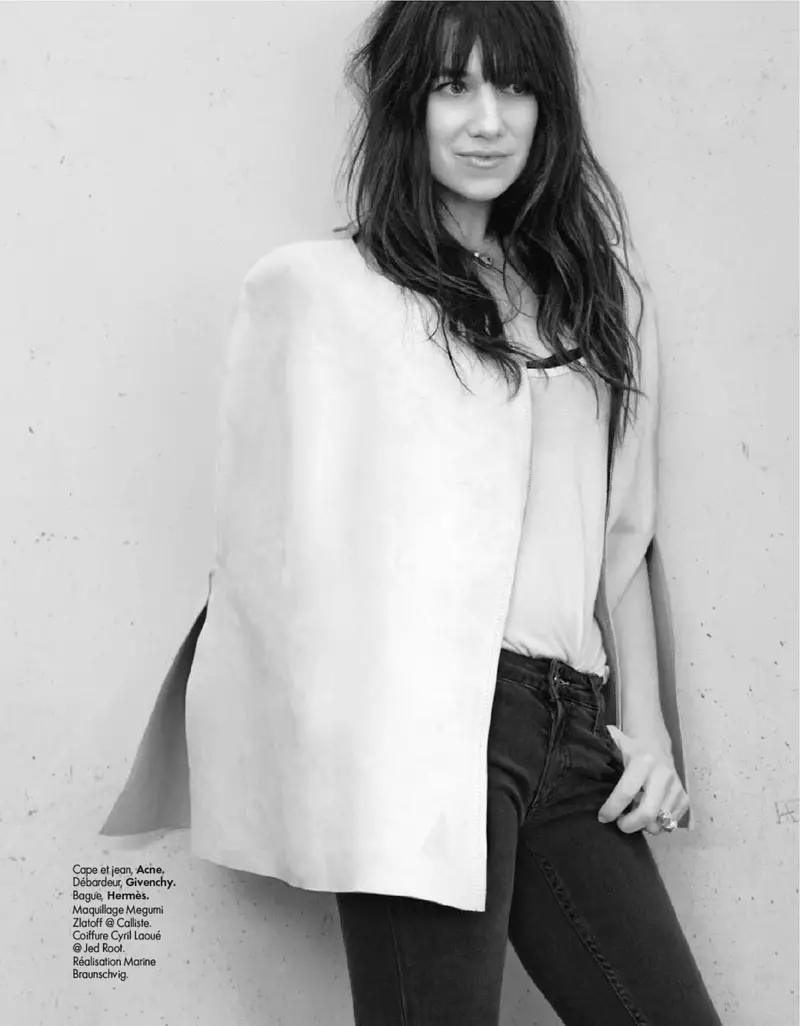 Charlotte Gainsbourg vum Kate Barry fir Elle France