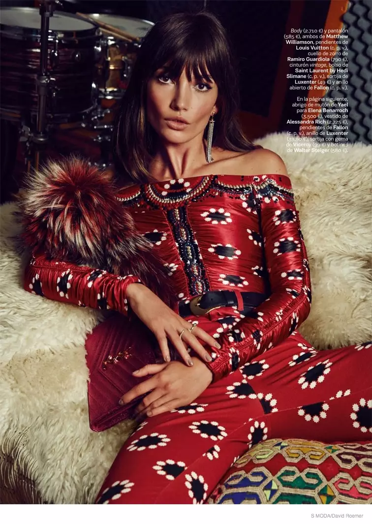 Lily Aldridge, David Roemer'in S Moda Shoot'unda 70'lerin Rüyası