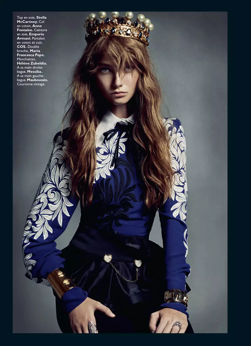 Honer Akrawi จับ Maria Flávia Ferrari และ Alexandra Tikerpuu ใน Baroque Luxe สำหรับ Grazia France