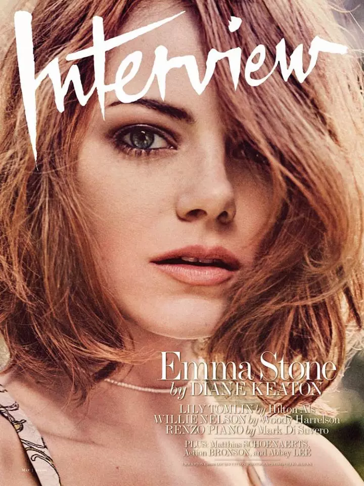 Emma Stone dolazi na naslovnicu Interview Magazina u svibnju 2015