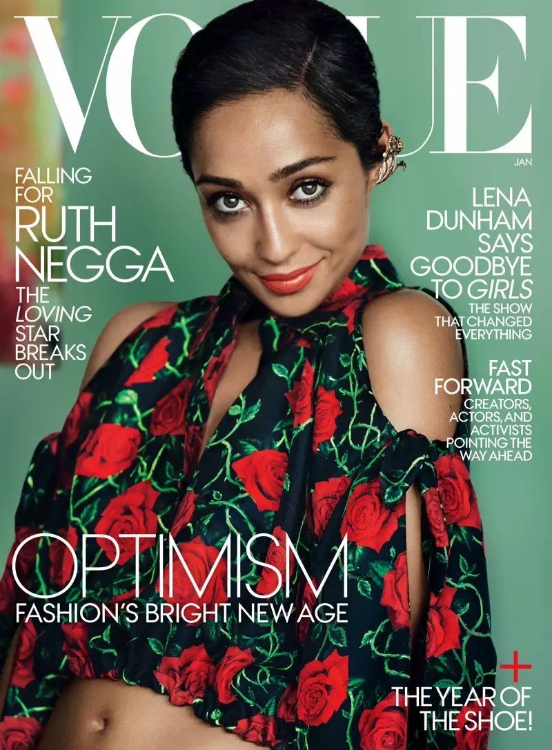 Ruth Negga Vogue Magazine janeiro 2017 Photoshoot