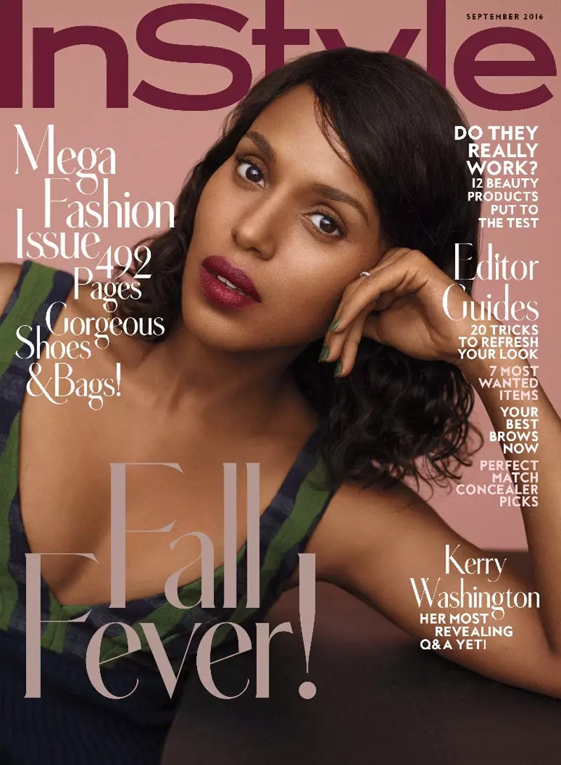 Kerry Washington នៅលើ InStyle ខែកញ្ញា 2016 គម្រប