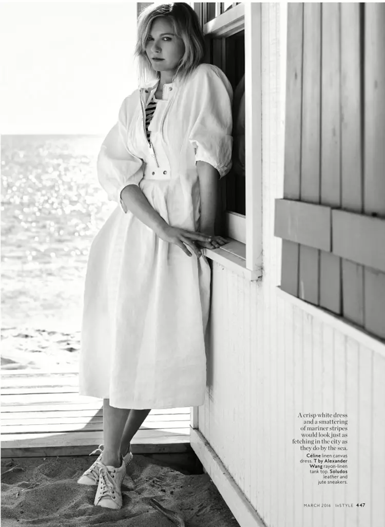 Kirsten Dunst Wasannin Karamin Trend don Mujallar InStyle