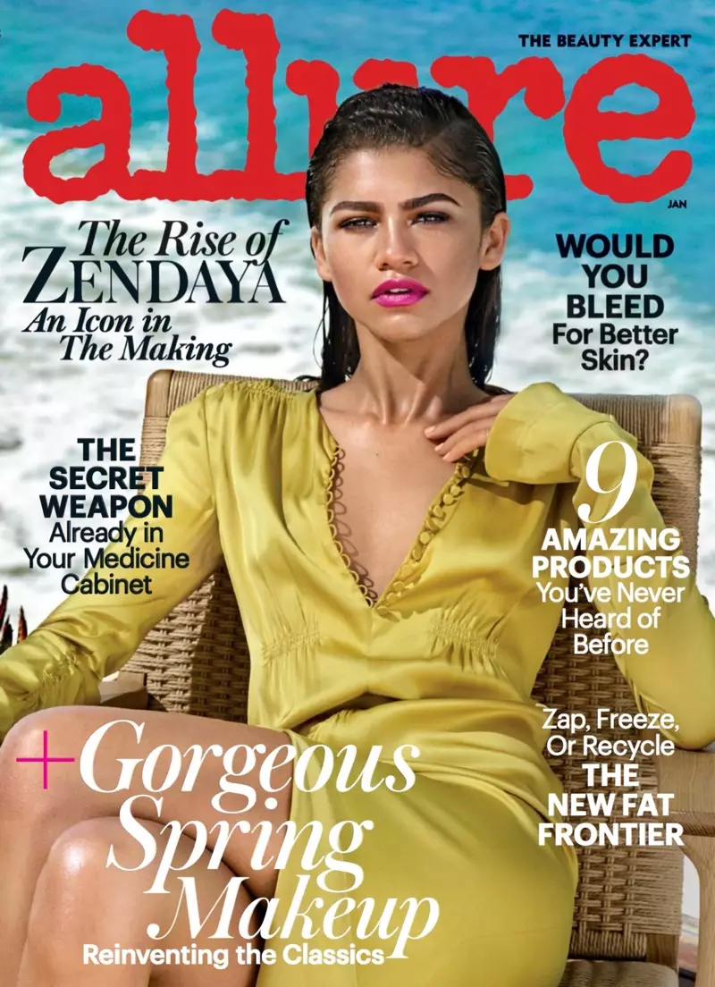 Zendaya sa Allure Magazine Enero 2017 Cover