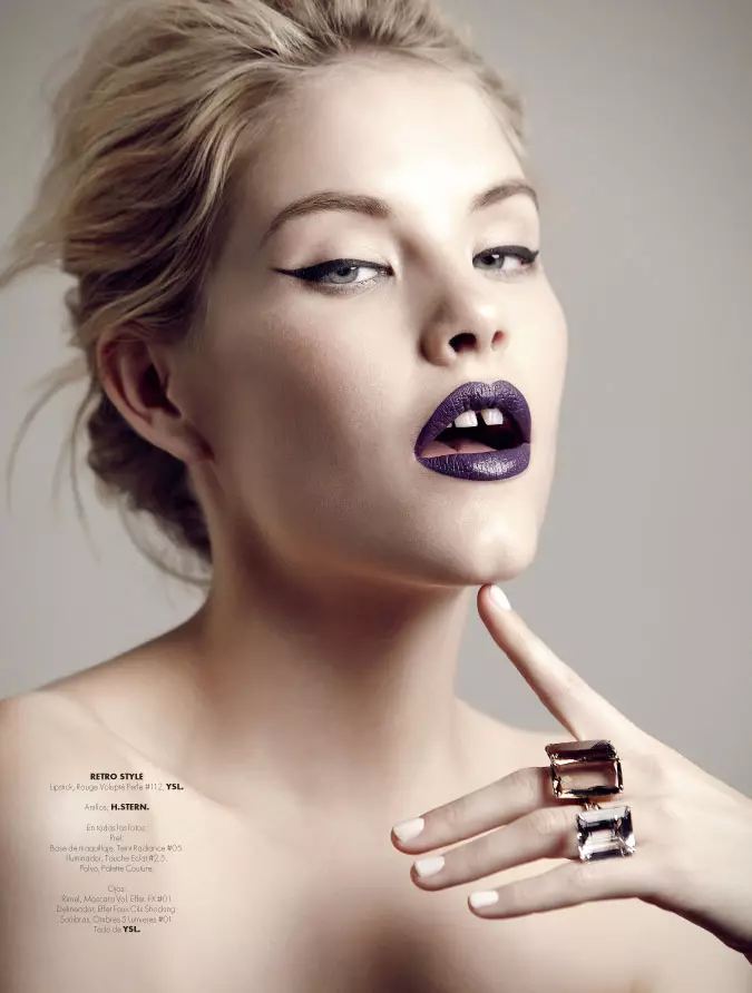 Ashley Smith pozira za Santiaga Ruisenora u Elle Mexico decembra 2012