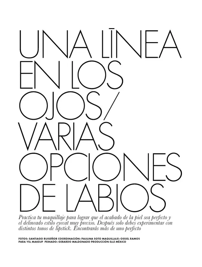 Ashley Smith wuxuu u taagan yahay Santiago Ruisenor ee Elle Mexico Diisambar 2012