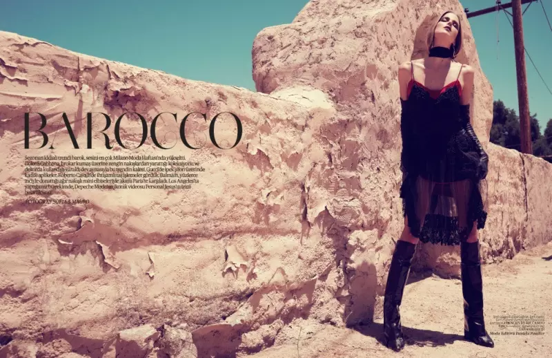 2012년 12월 Sofia & Mauro의 Vogue Turkey를 위한 Shannan Click Dons 로맨틱 스타일