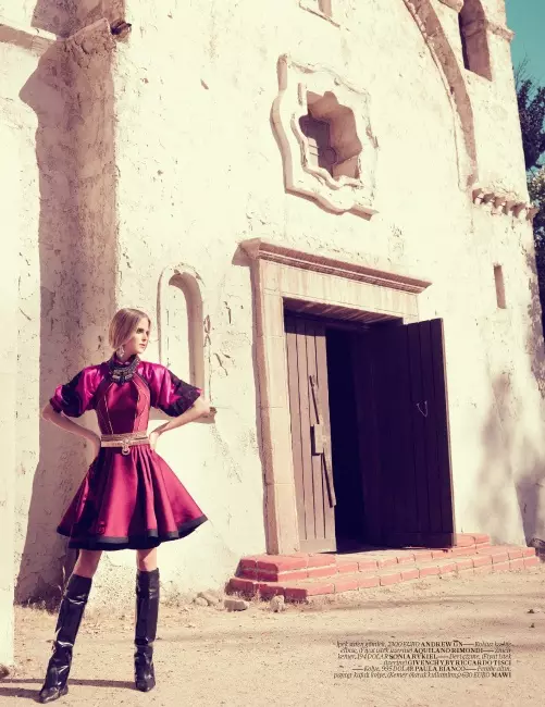 Shannan Click Dons Romantic Style Vogue Turkey 2012 წლის დეკემბერი სოფიასა და მაუროს მიერ