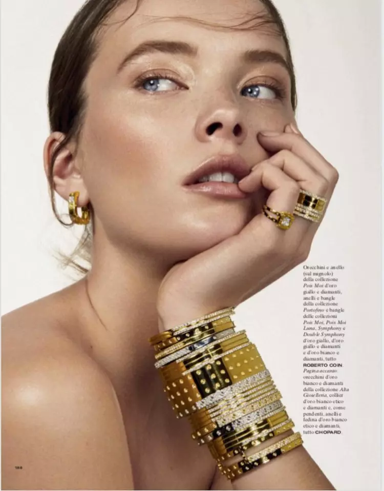 Mildred Gustafsson Sparkles in Gems for Vanity Fair Italy