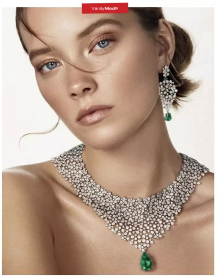 Mildred Gustafsson Sparkles in Gems for Vanity Fair Italy