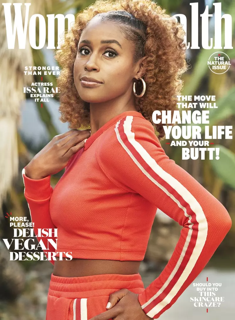 Issa Rae színésznő a Women's Health 2019. áprilisi címlapjáról