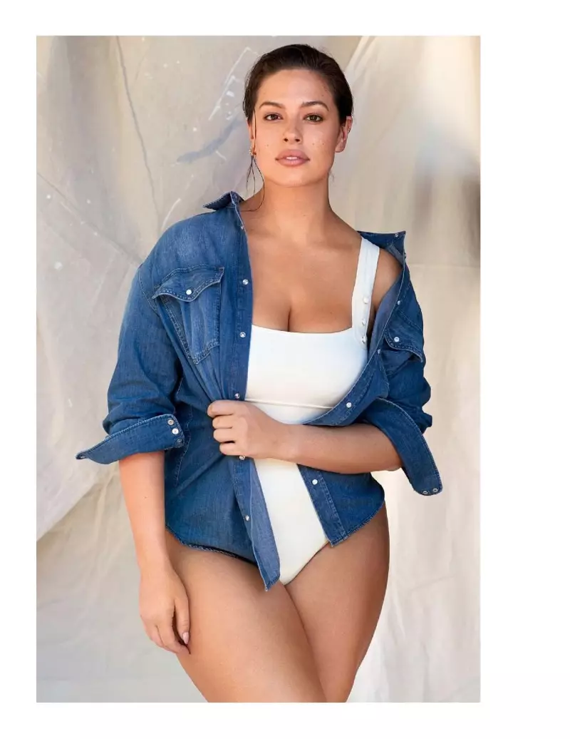 Ashley Graham 在 ELLE France 封面故事中炫耀她的曲線