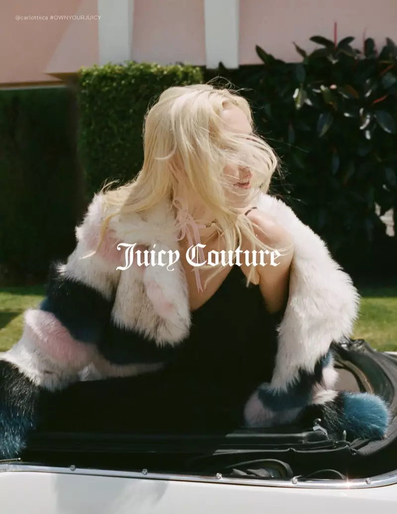 Carlotta Kohl dadi bintang ing kampanye musim gugur-musim dingin 2017 Juicy Couture