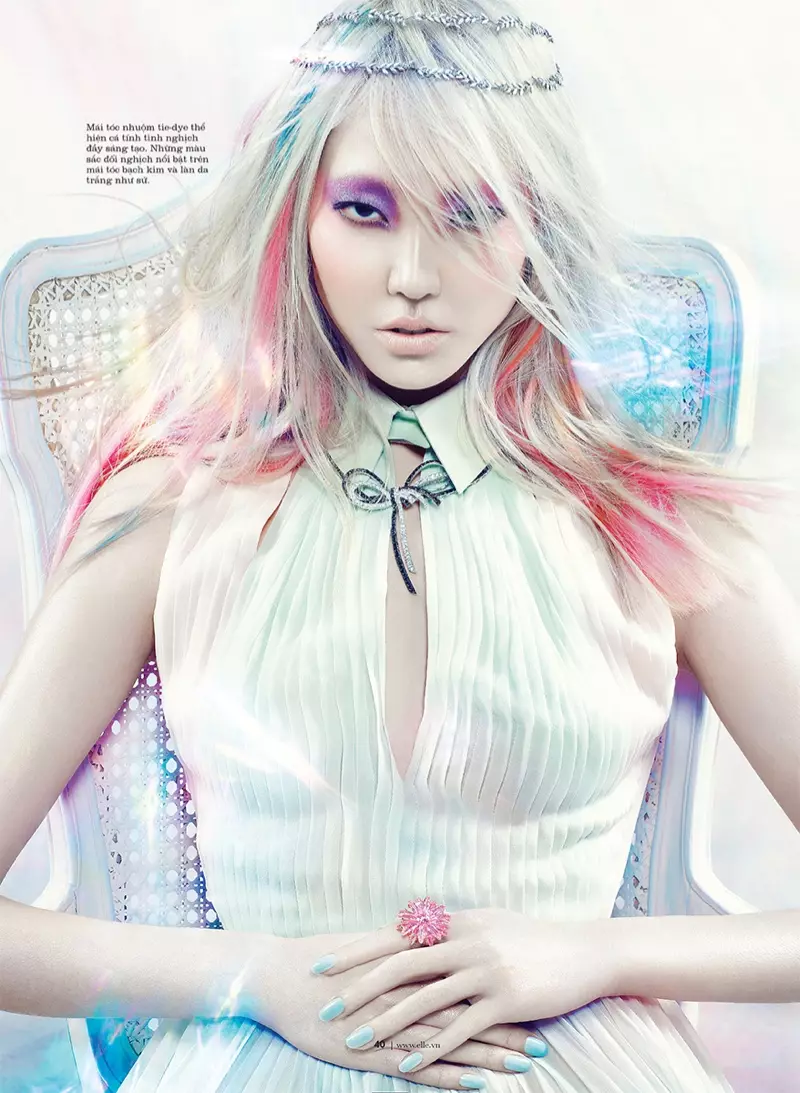 Soo Joo è un Manga Beauty per Elle Vietnam ottobre 2013