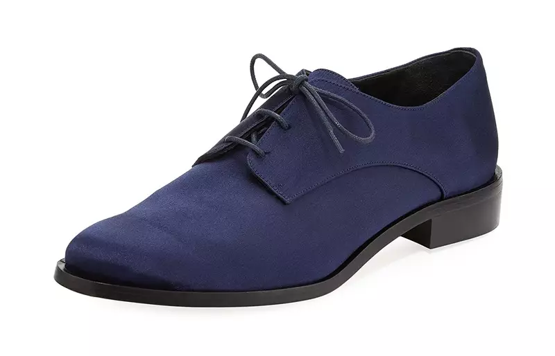 Zapatos Oxford de satén con cordones de Tibi Carter $ 450