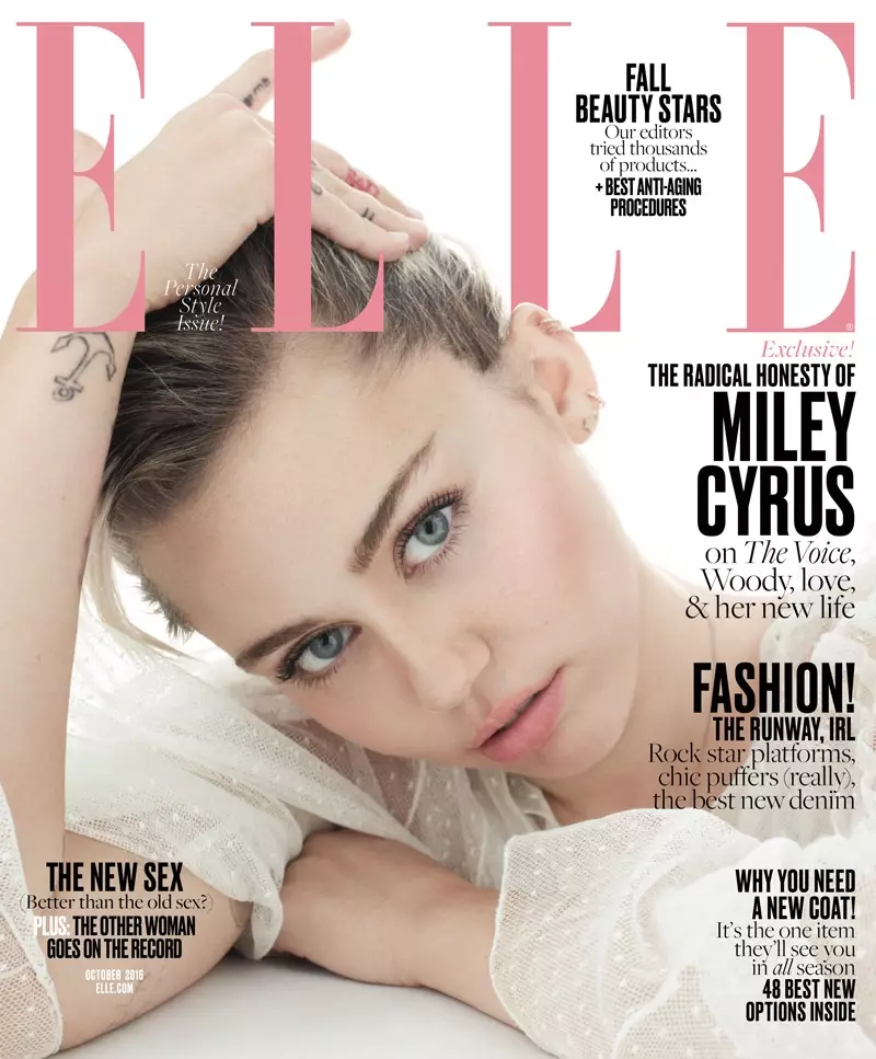 Miley Cyrus ELLE Magazine Oktober 2016 Fotoshooting