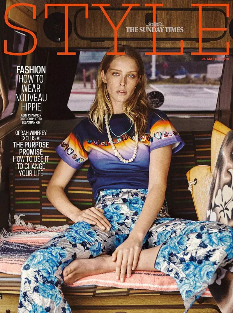 Abby Champion Sunday Times Style 2019 Cover Surfer Editoryal