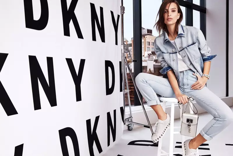 DKNY iranga denim mugihe cyo kwiyamamaza-impeshyi 2018