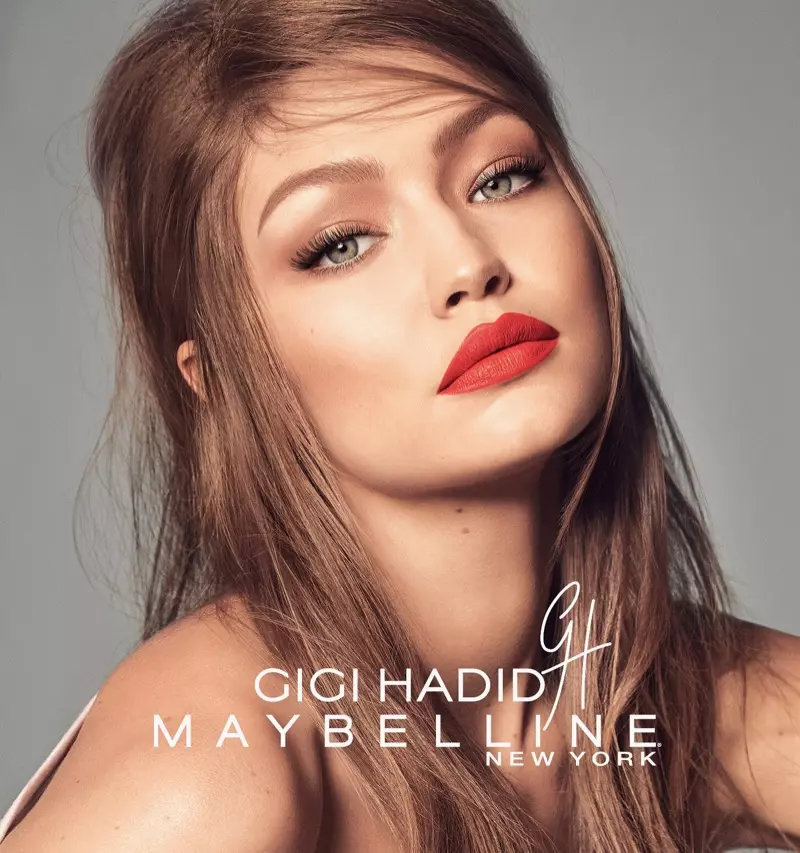 Gigi Hadid GigixMaybelline ແຄມເປນຮ່ວມມືແຕ່ງຫນ້າ