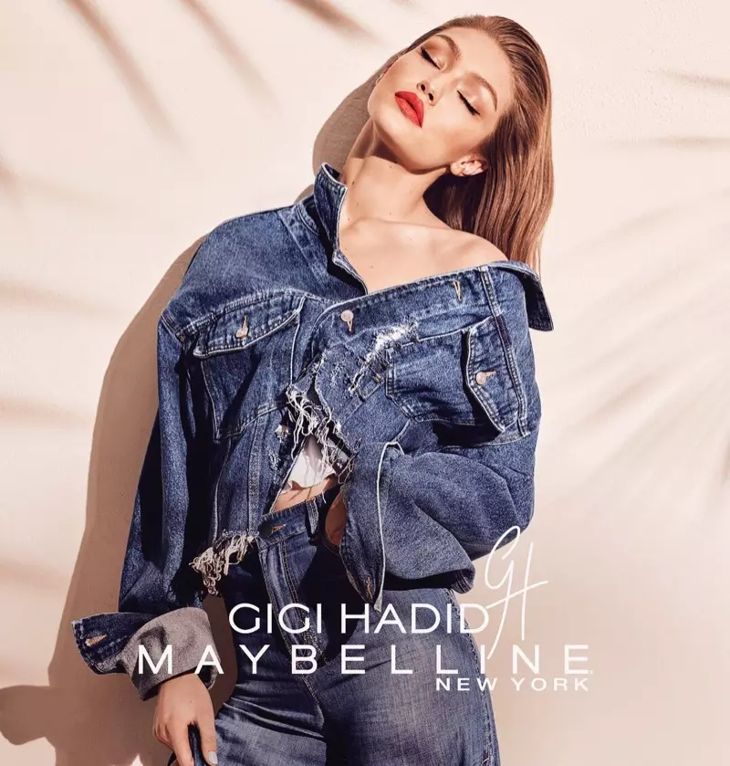 Supermodel Gigi Xadid Maybelline bilan eksklyuziv bo'yanish bo'yicha hamkorlikda hamkorlik qildi