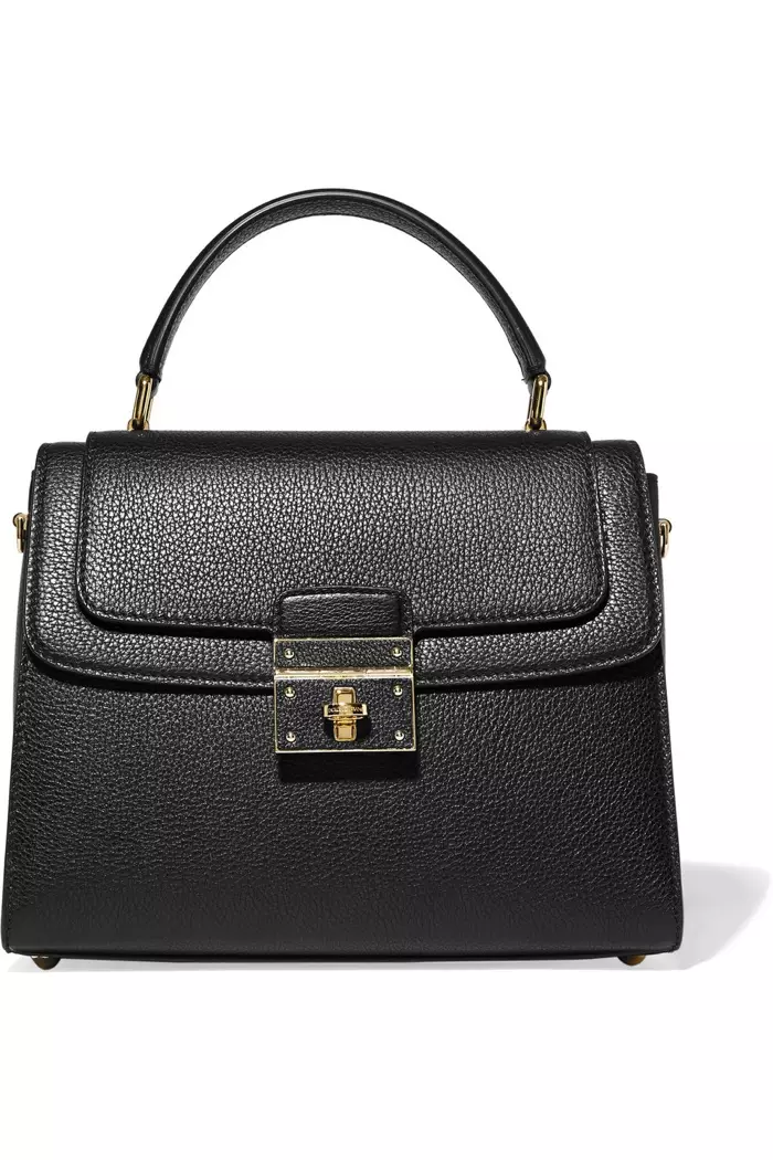 I-Dolce & Gabbana Greta Medium Textured Leather Tote Bag