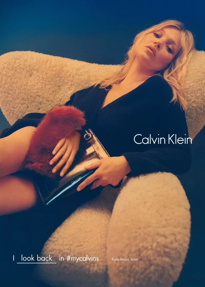 Kate Moss សម្រាប់យុទ្ធនាការ Calvin Klein Fall/Winter 2016