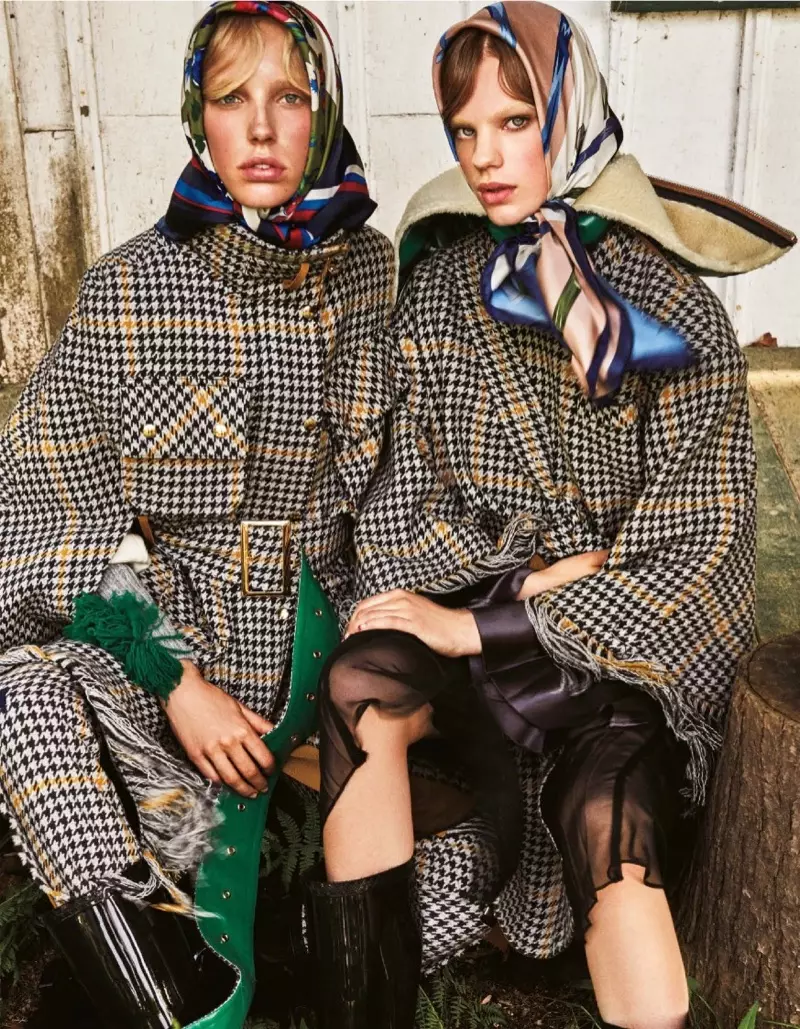 Estella Boersma & Jessie Bloemendaal Model Rustic Fashions για τη Vogue Japan