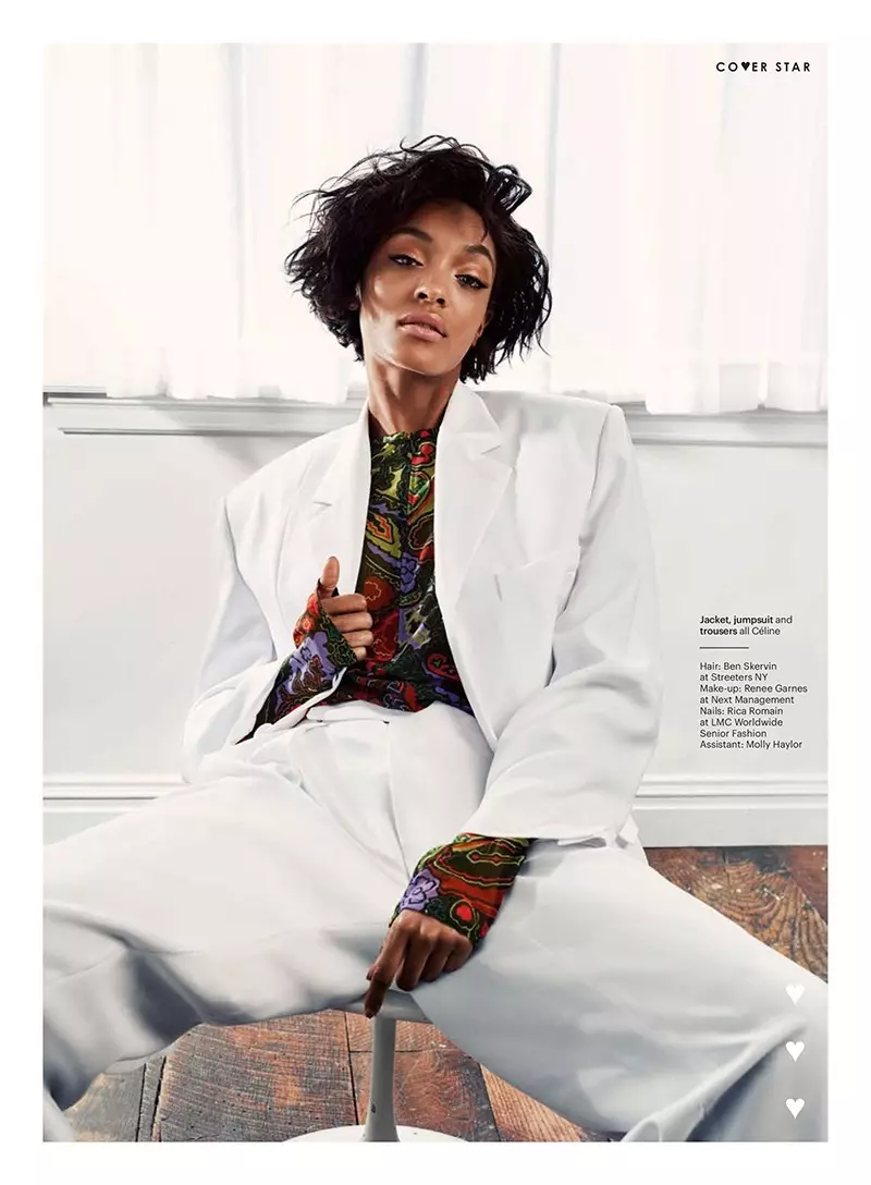 Inayofaa, Jourdan Dunn anaunda koti la Celine, suti ya kuruka na suruali