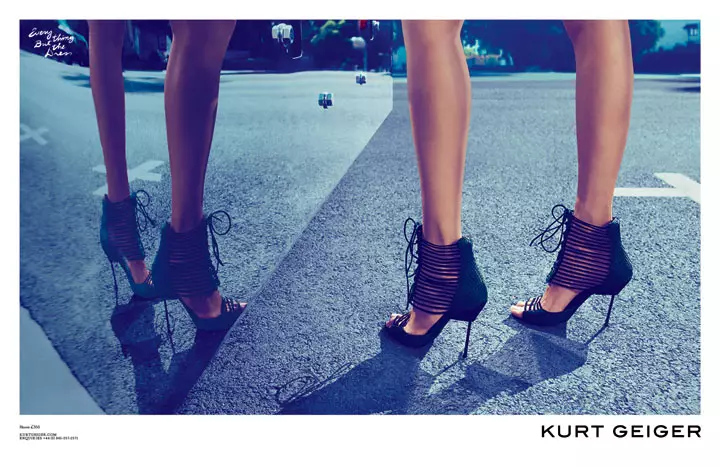 Anja Rubik për fushatën e Pranverës së Kurt Geiger 2012 nga Erik Torstensson