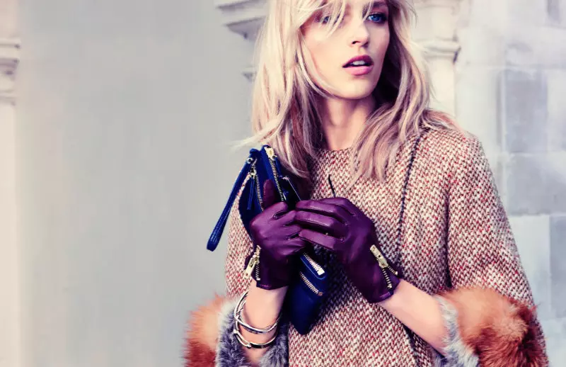 Anja Rubik para a campaña de outono de 2011 de Kurt Geiger