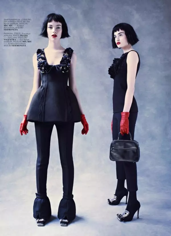 Gwen Loos & Pauline van der Cruysse para a Vogue Turquia novembro 2010 por Mariano Vivanco