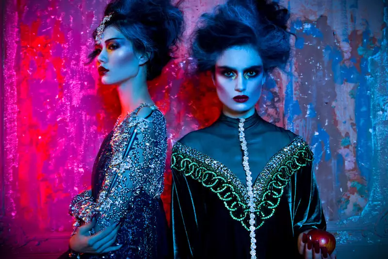 Pauline Van Der Cruysse & Zhu Lin Lub Hnub Qub hauv Couture Fairytale rau L'Officiel Tuam Tshoj los ntawm Michelle du Xuan