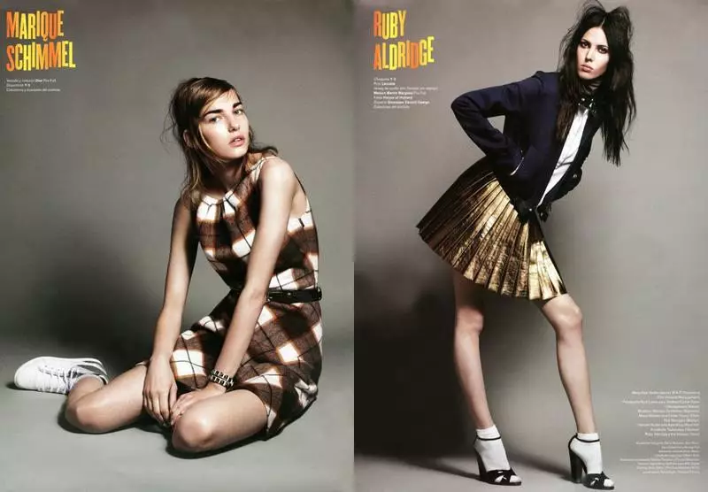 Codie Young, Ruby Aldridge, Kate King e outros de Terry Tsiolis para V Spain Summer 2011