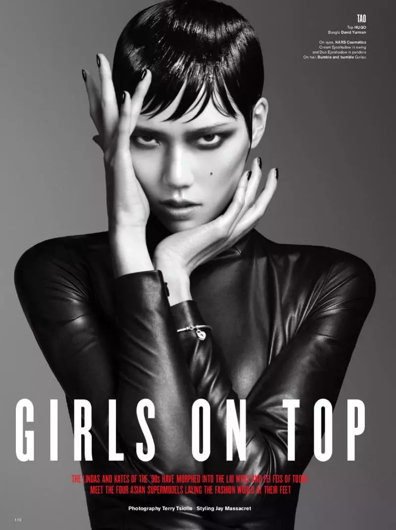 Liu Wen, Tao Okamoto y otros por Terry Tsiolis para V #71