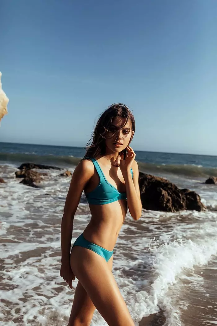 Kendall + Kylie Neoprene Bonded Bikini Top & Bottom