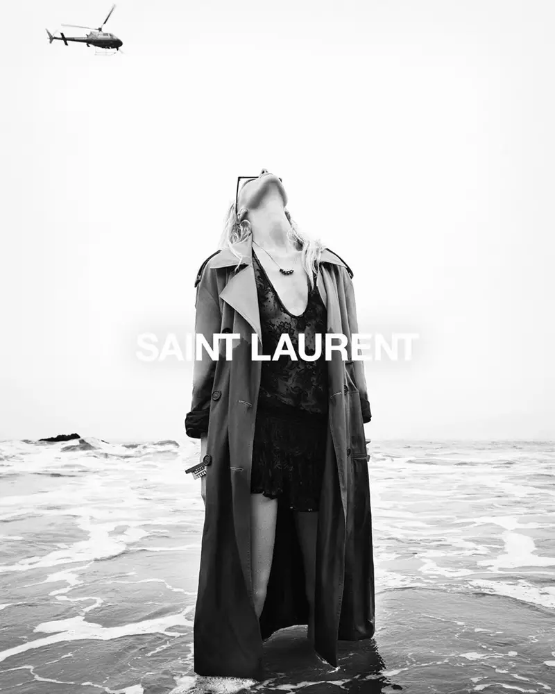 Uma imagem da campanha publicitária da primavera de 2020 da Saint Laurent