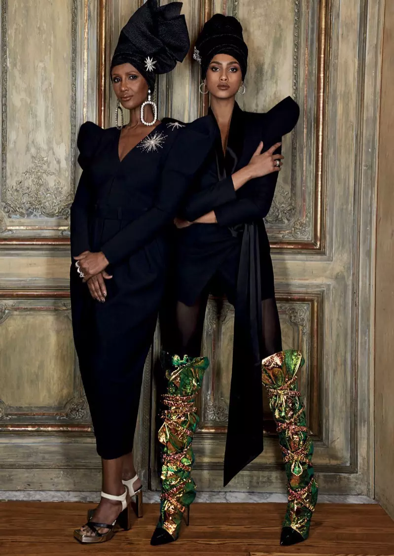 Iman & Imaan Hammam | Vogue Arabia | 2018. borító | Szerkesztőségi