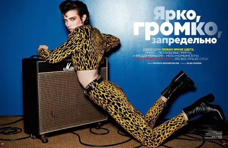 Gi-channel ni Grace Hartzel ang Iyang Inner Rock Star para sa Vogue Russia