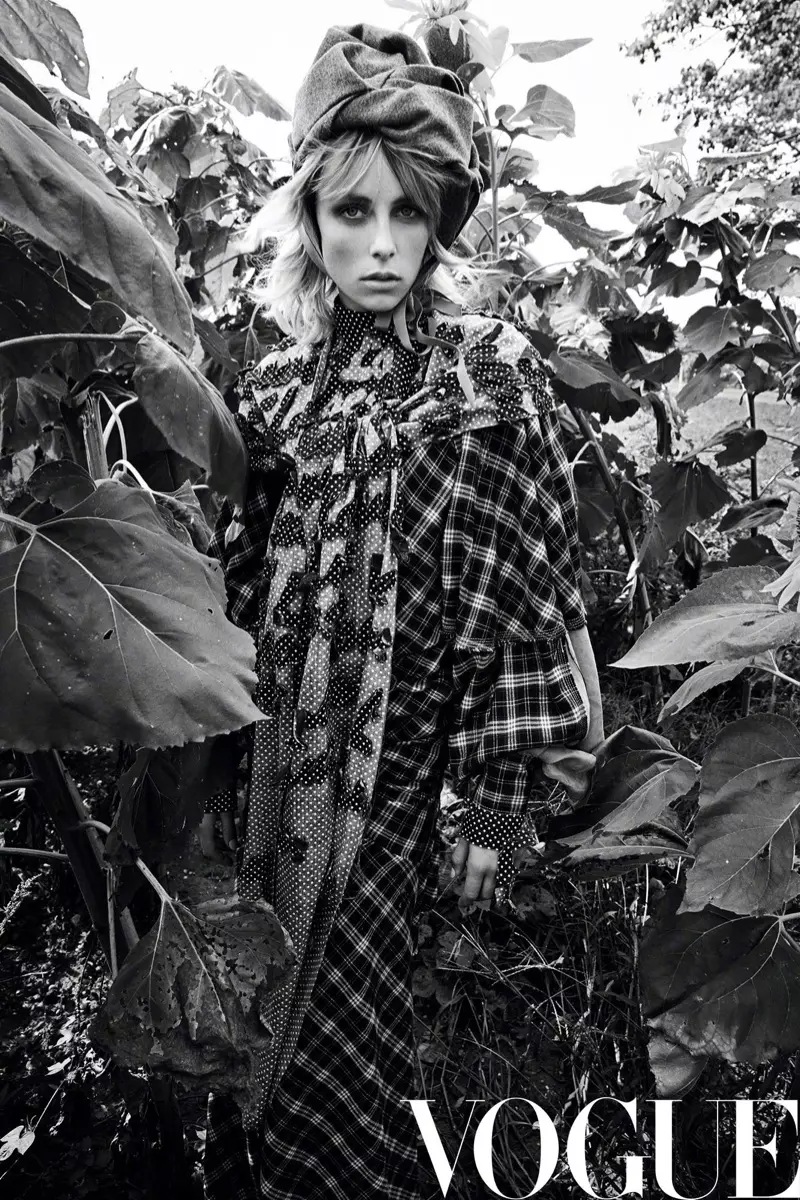 Edie Campbell Models Dreamy Outdoor Styles for Vogue China