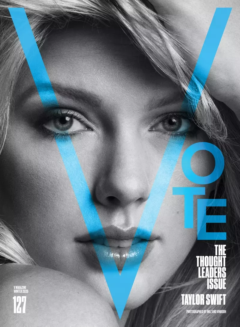 Taylor Swift na portada da revista V #127. Foto: Inez & Vinoodh