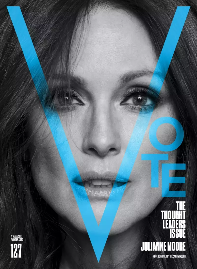 Julianne Moore op V Magazine #127 Cover. Foto: Inez & Vinoodh