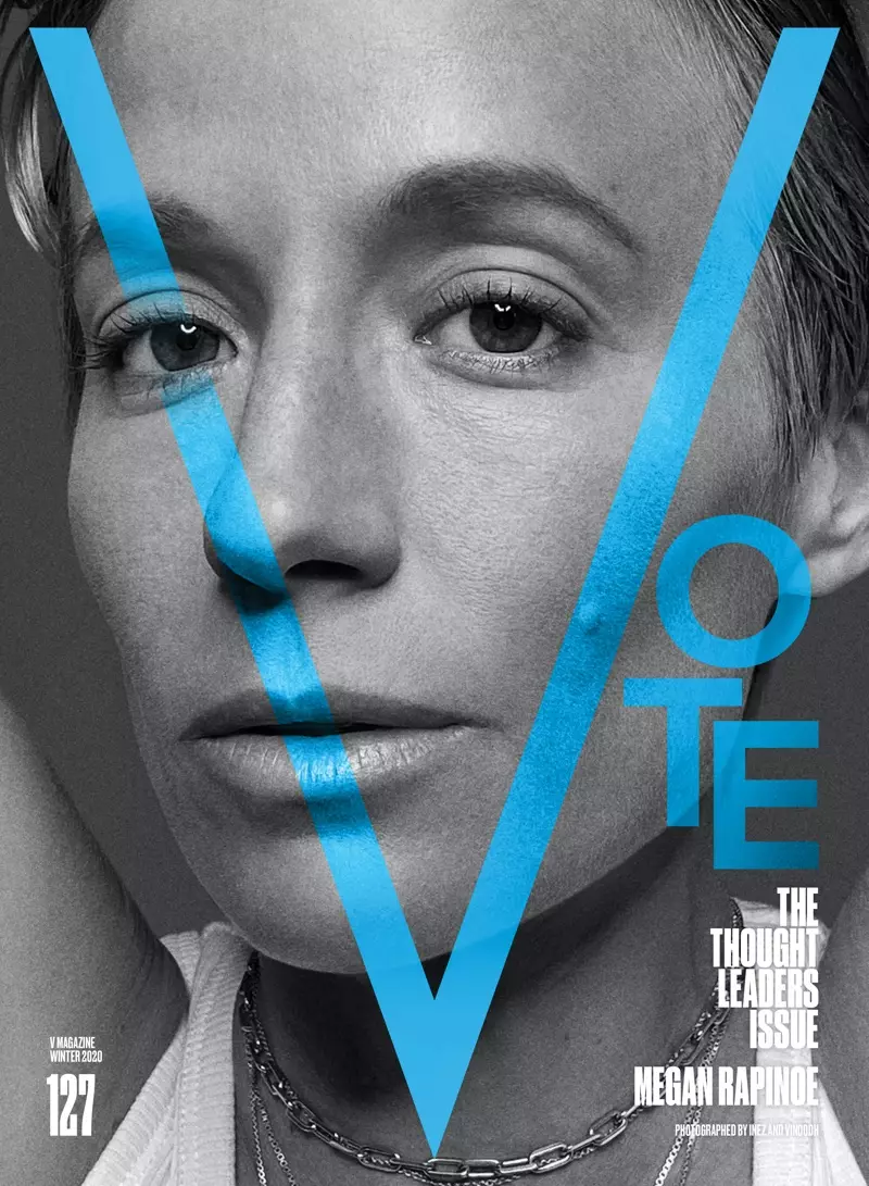 Megan Rapinoe ing V Magazine #127 Cover. Foto: Inez & Vinoodh