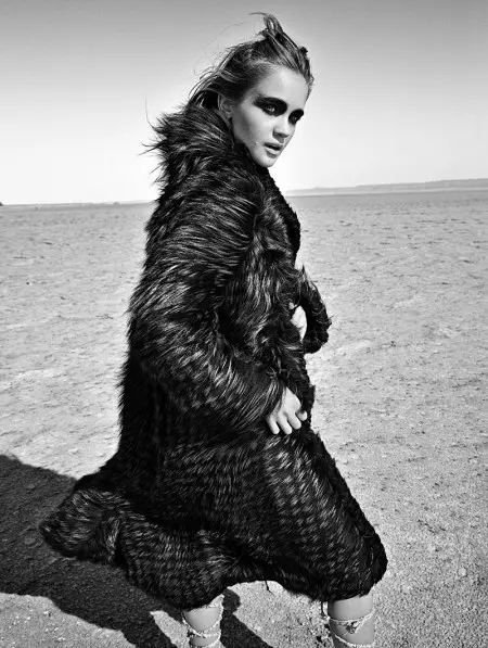 Nomadic Queen: Richard Ramos Captures Chic Furs for Woman Spain