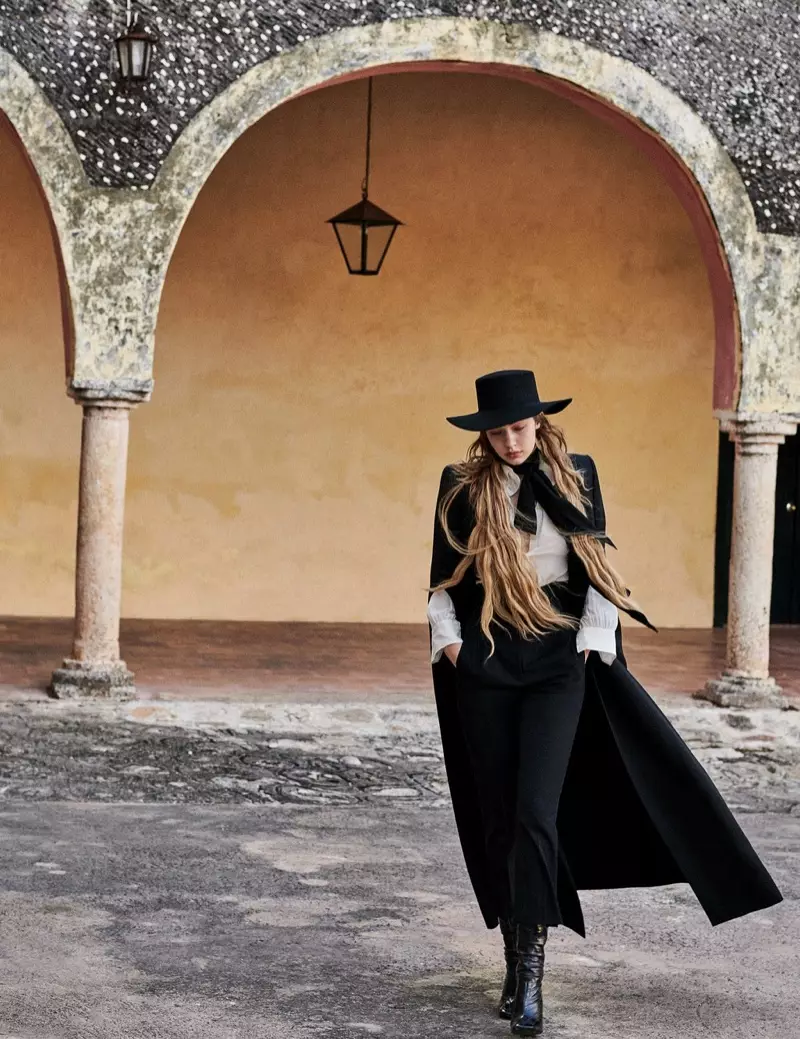 Gigi Hadid Channels Western Style ya Vogue Mexico