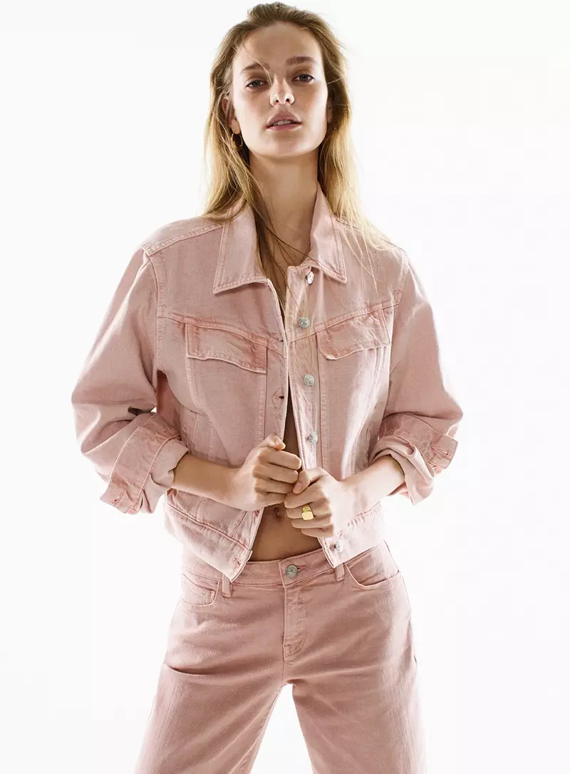 Mango spotlights pink denim keväälle 2019