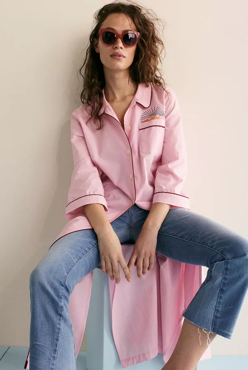 Madewell Irrakkmat Nightdress, Cali Demi-Boot Jeans: Edizzjoni Inset u Nuċċalijiet tax-Xemx tal-Għajnejn tal-Qtates tal-Paċifiku