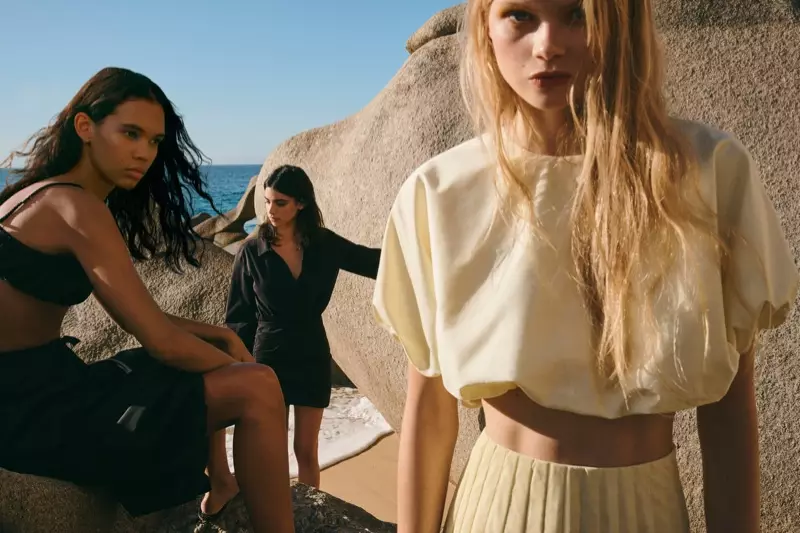 Jordan Daniels, Irene Guarenas lan Evie Harris mbintangi editorial Zara Daylight spring-summer 2020