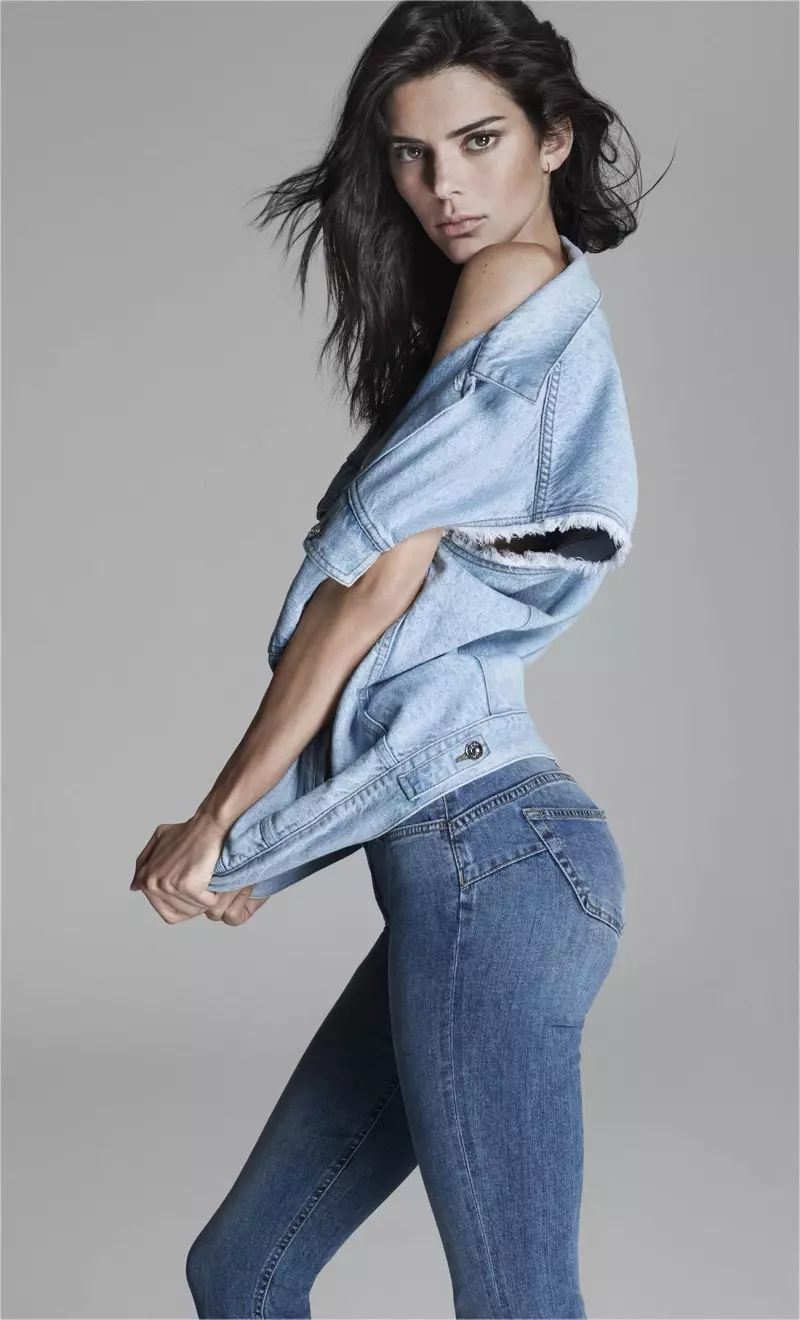 Kendall Jenner yemitambo denim yeLiu Jo muchirimo-zhizha 2020 mushandirapamwe